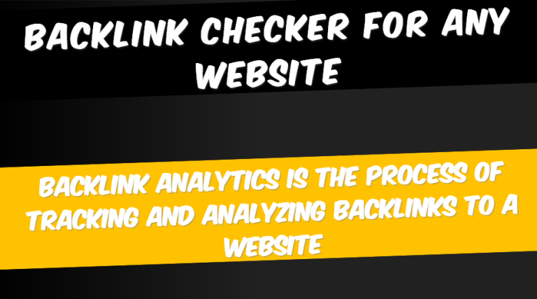 Backlink Analytics Backlink Checker for Any Website blog